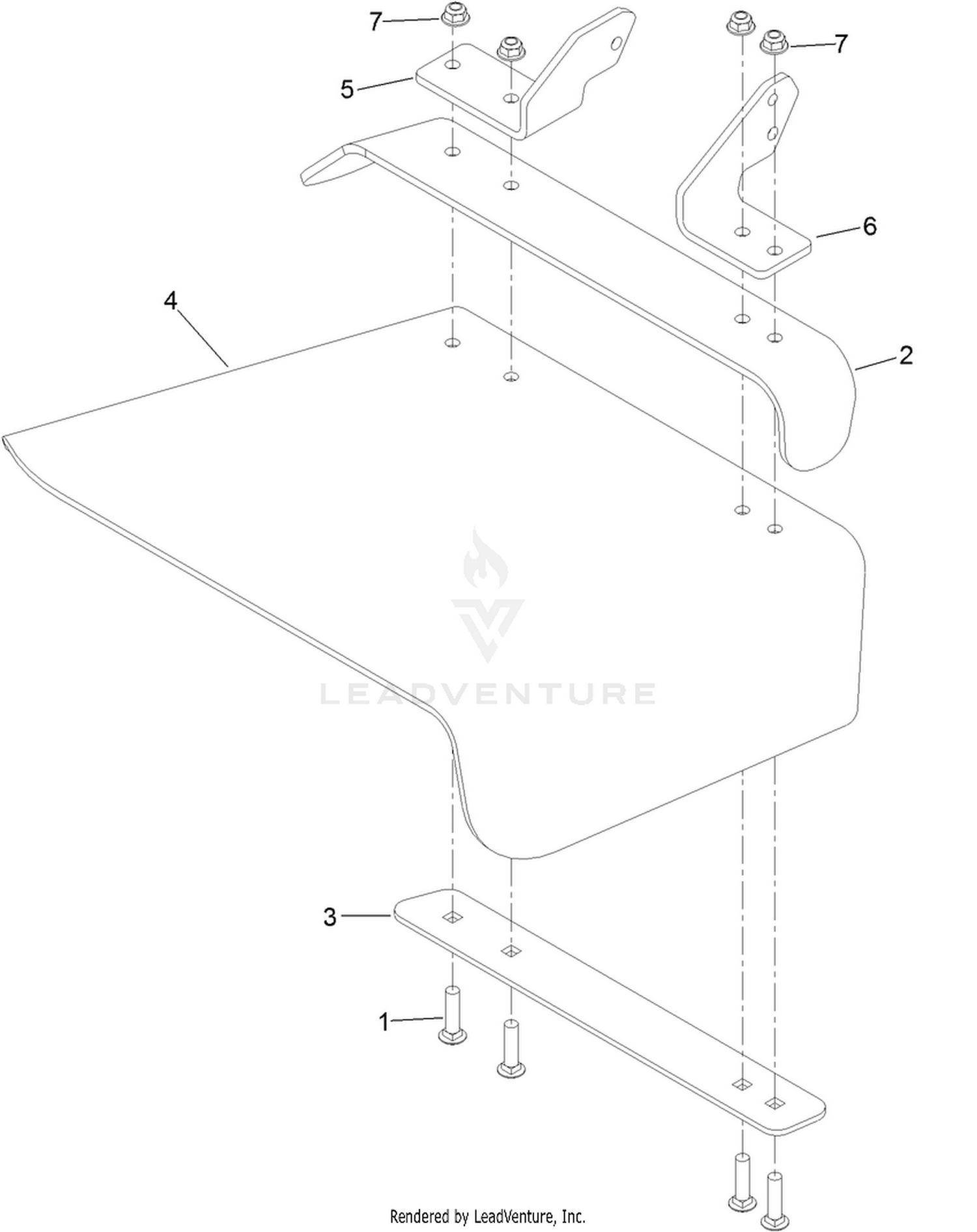 Rubber Deflector Assembly No. 108-2792