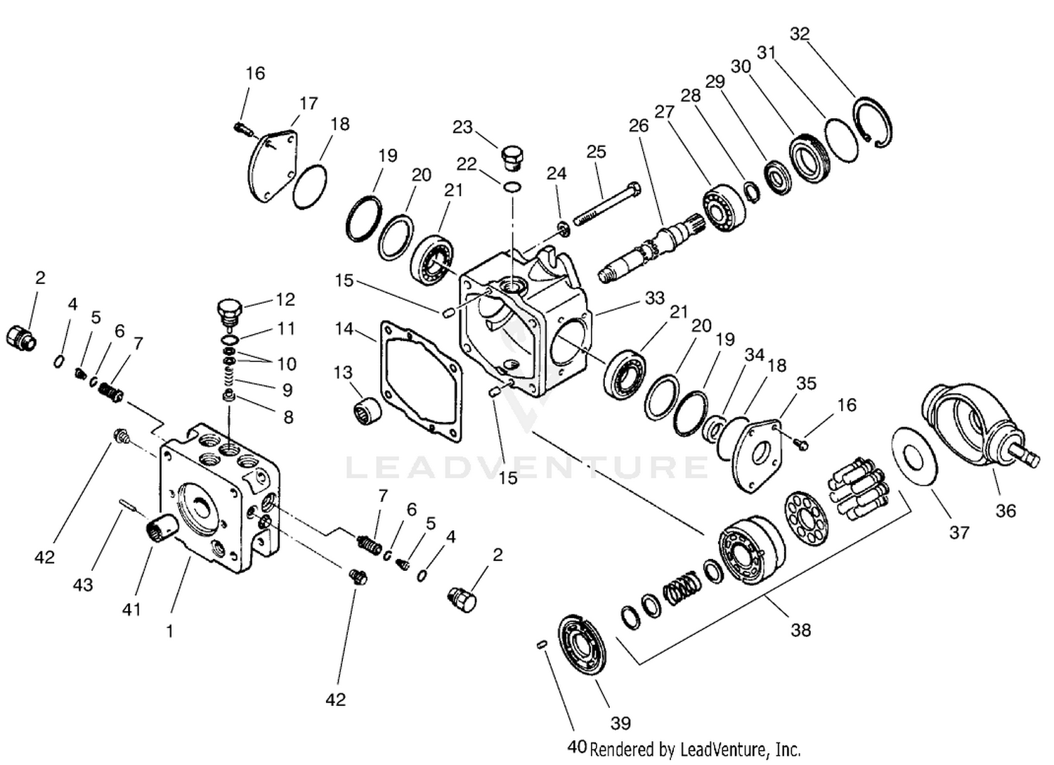 Traction Pump Assembly No. 86-5590