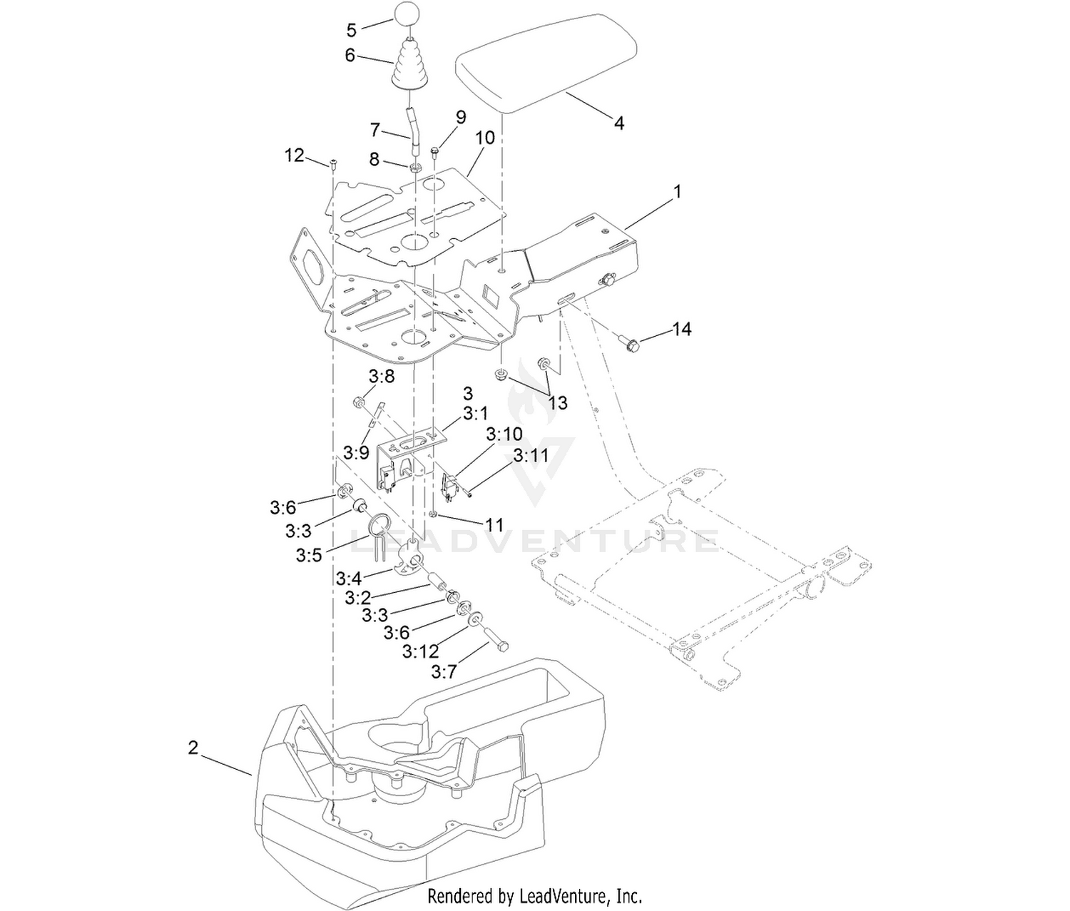 Console and Reel Control Assembly