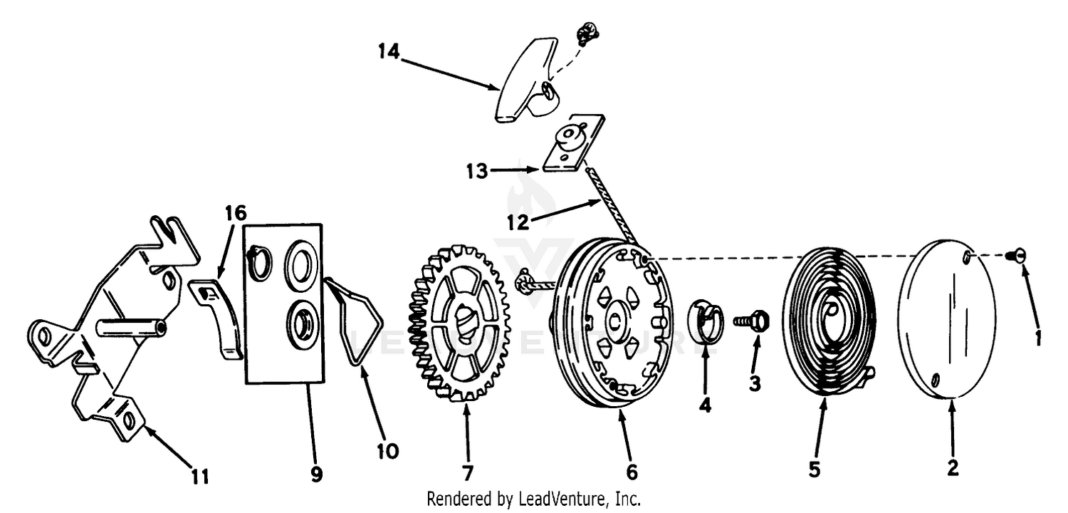 Rewind Starter No. 590450a