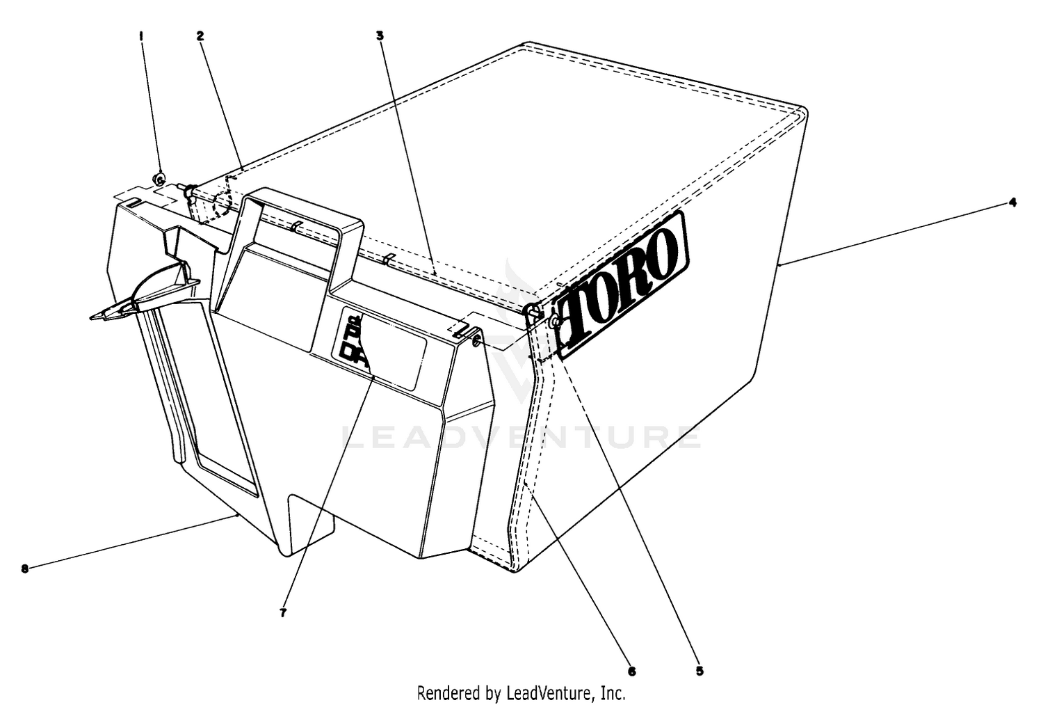 GRASS BAG ASSEMBLY NO.11-0189