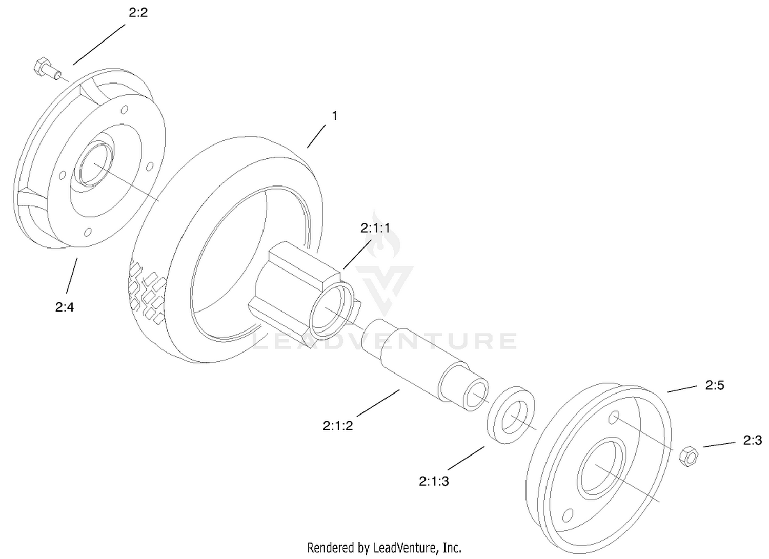 Rear Wheel  Tire Assembly