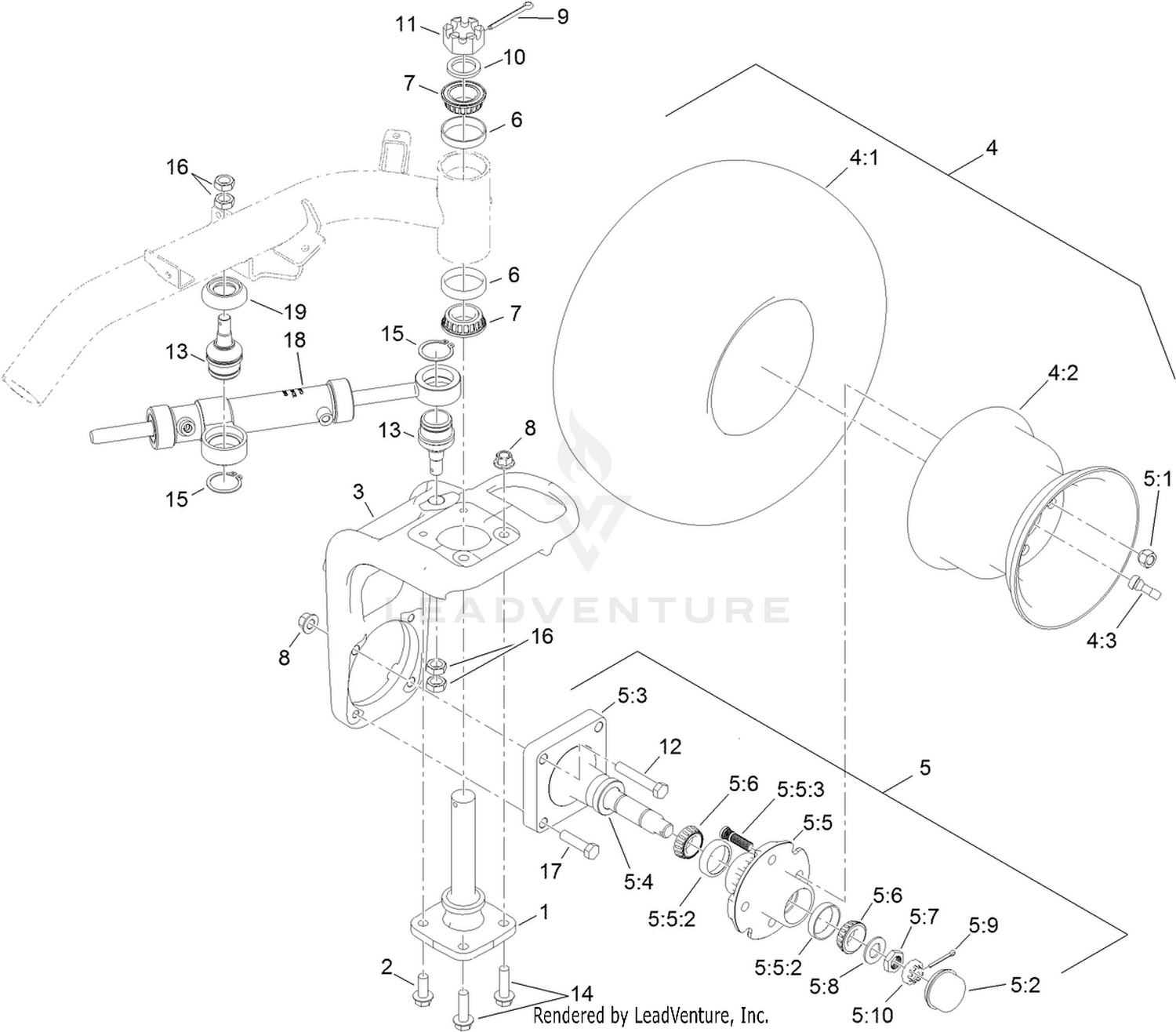 Back Wheel Assembly