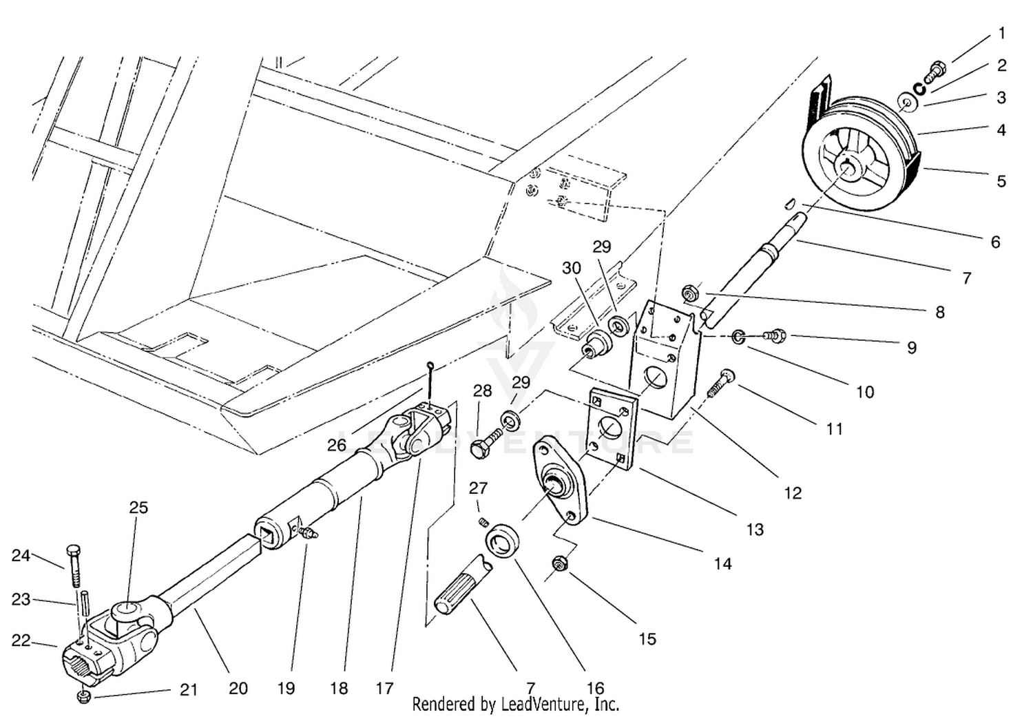 Drive Shaft  Power-Take-Off Asm