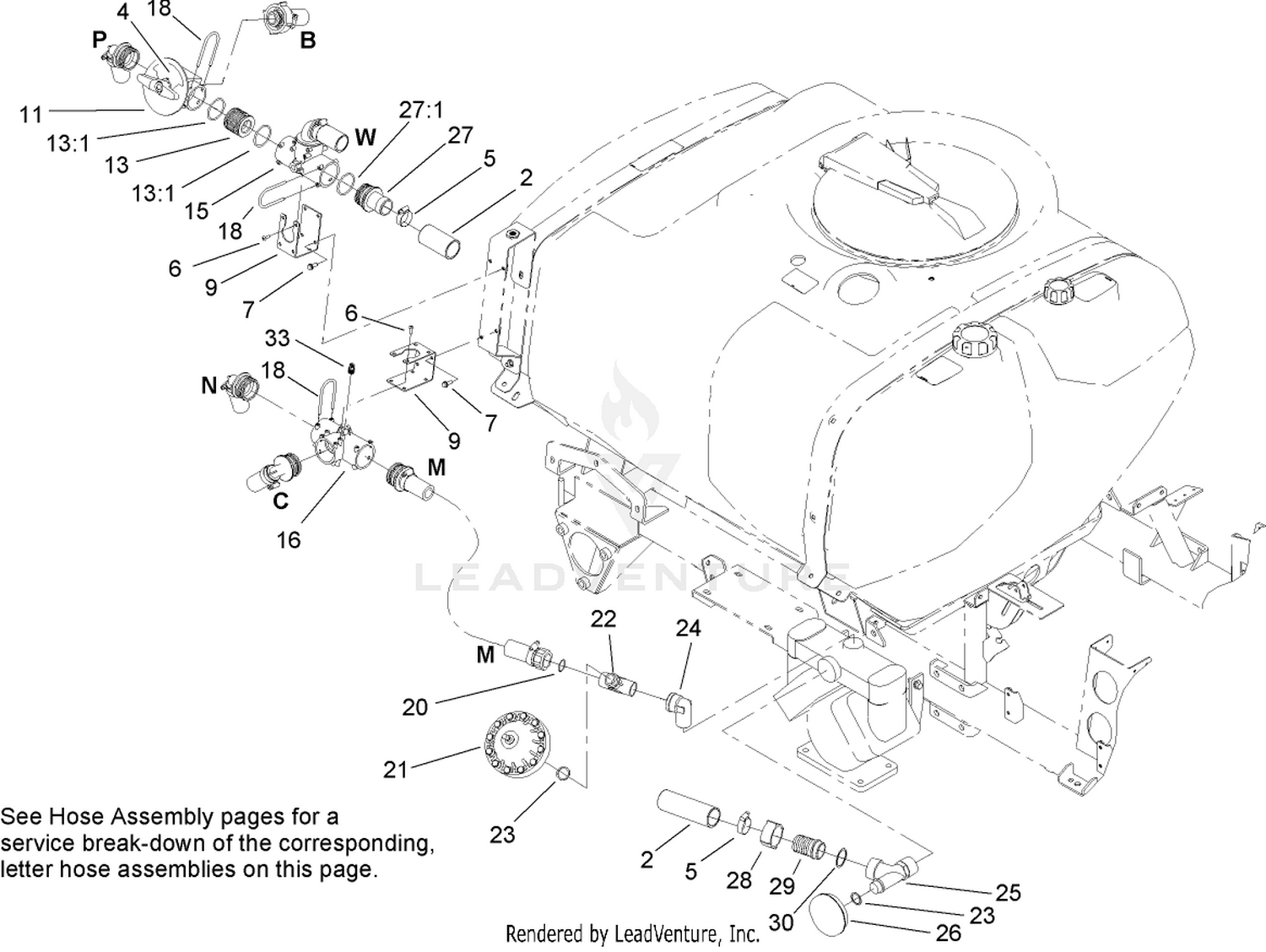 Sprayer Component Assembly No. 1