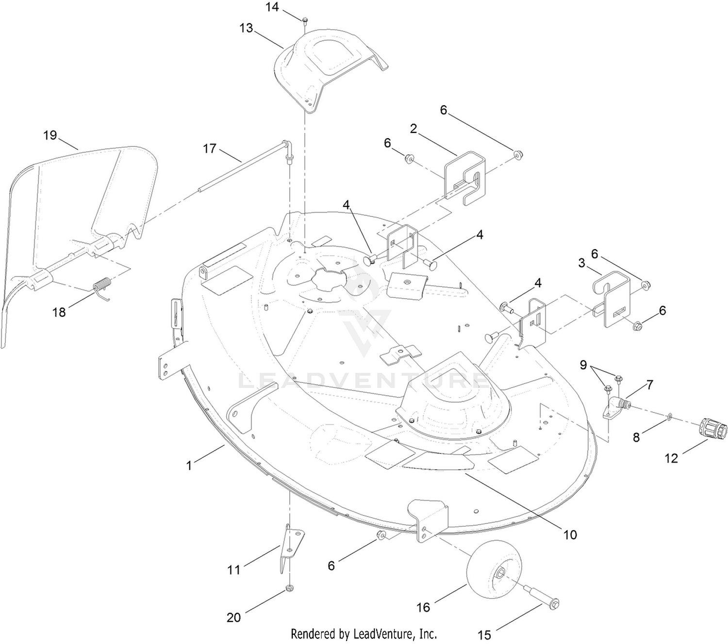 42 Inch Deck Assembly