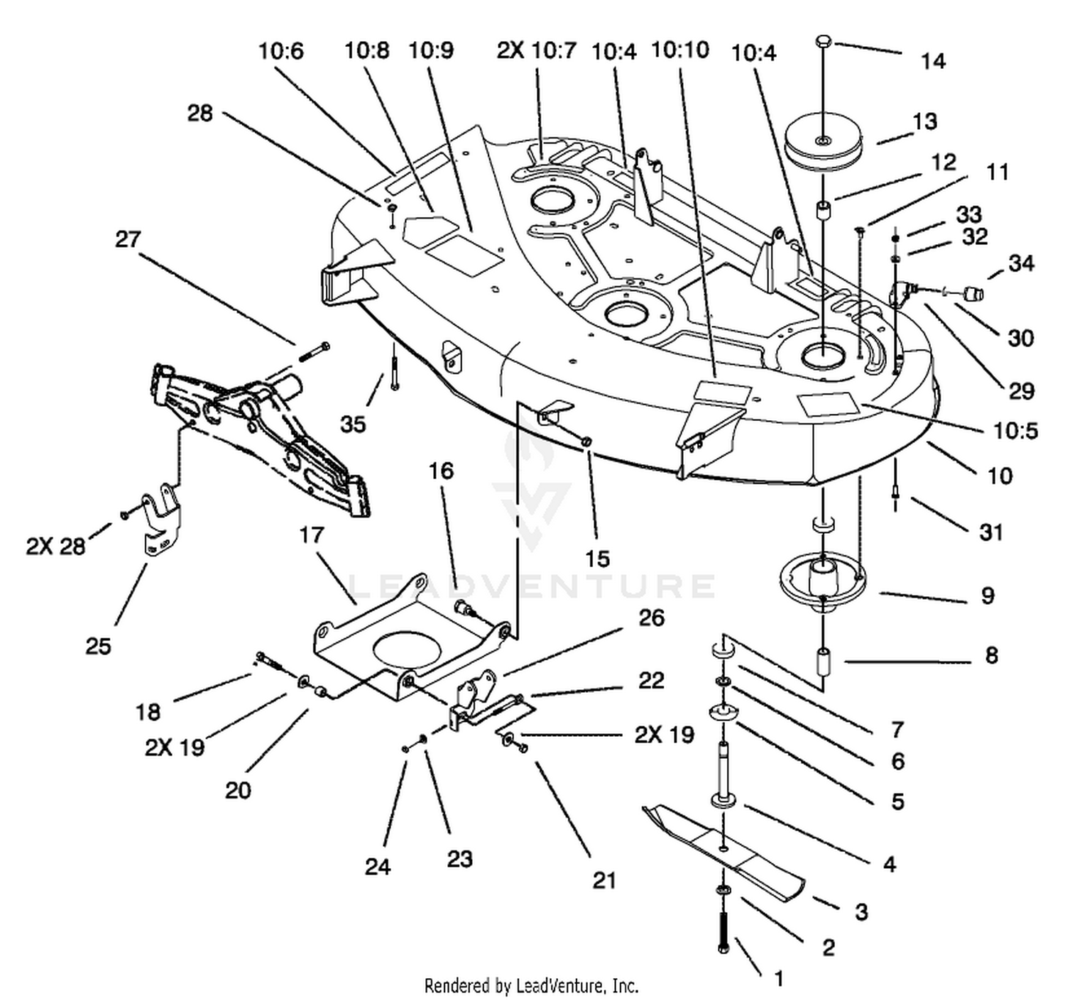 Spindle and Blade Assembly