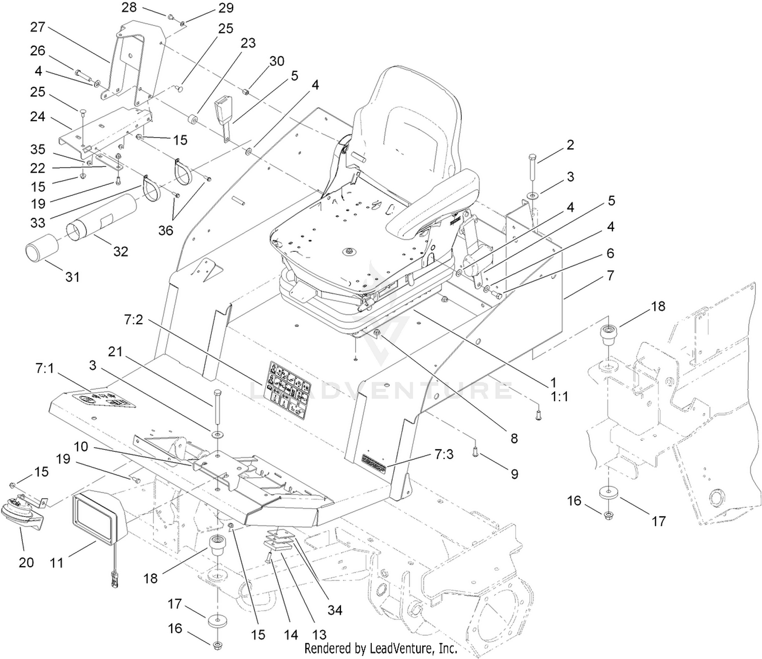 Seat and Platform Assembly