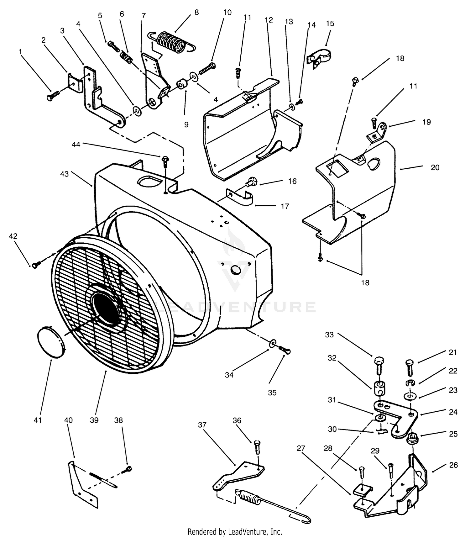 Blower Housing And Governor