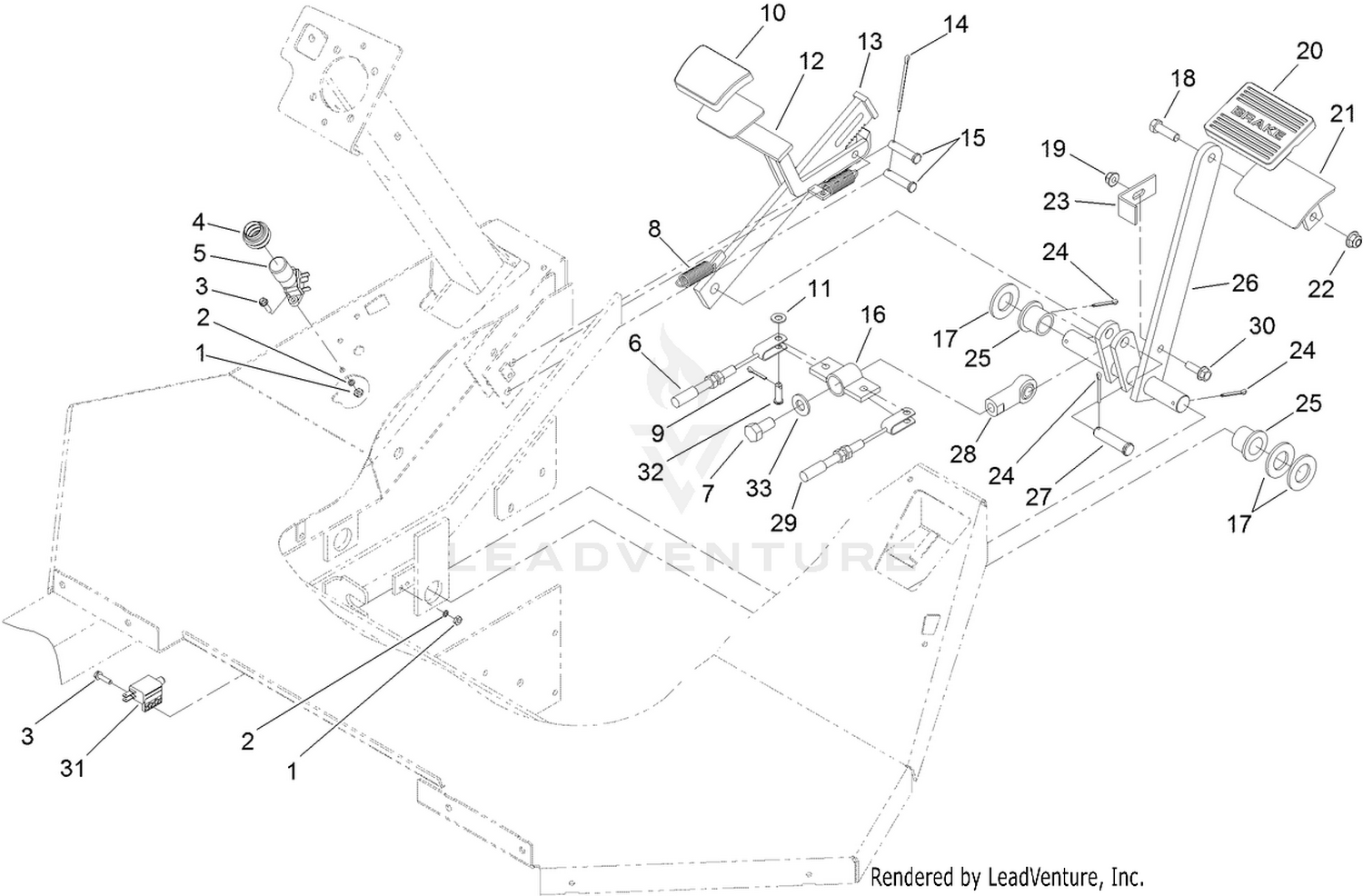 Brake Pedal Assembly