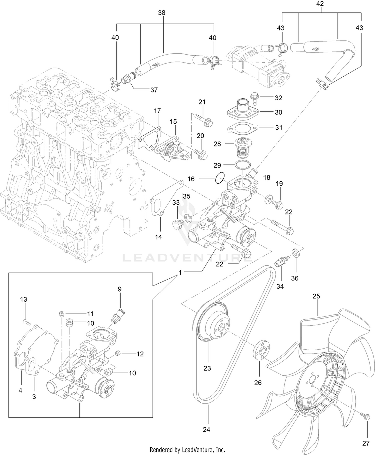 Cooling Water System Assembly