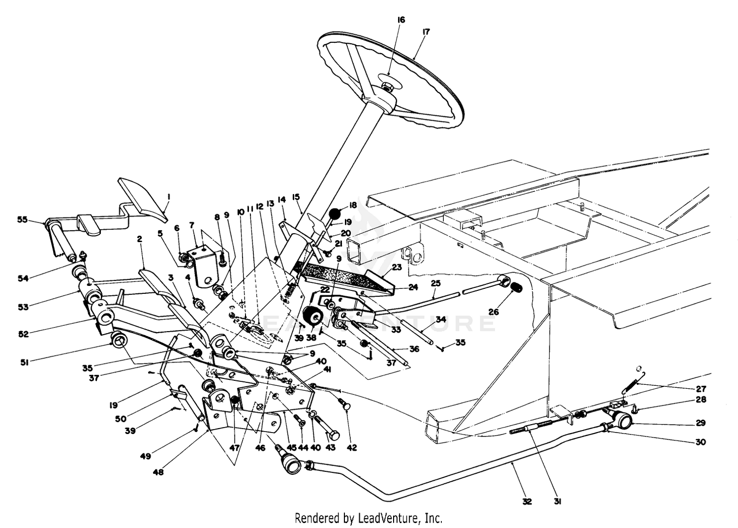Brake  Steering Gear Assembly