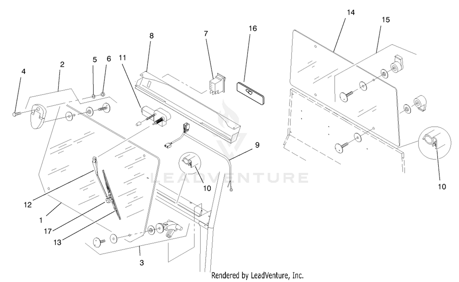 Front and Rear Window Assembly