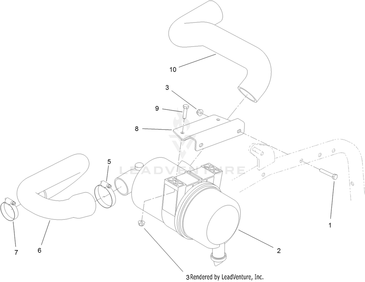 Air Cleaner and Hose Assembly