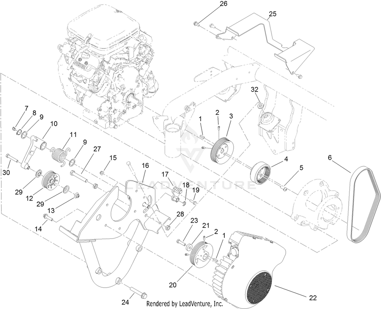 Generator and Engine Frame Assembly
