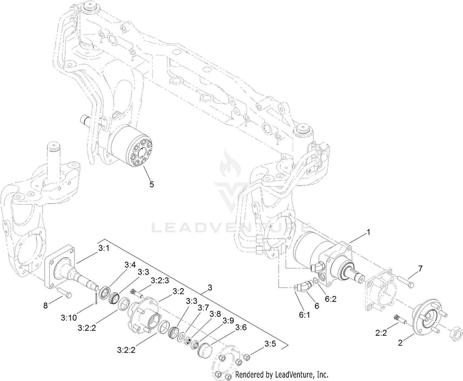 Wheel Motor and Spindle Assembly