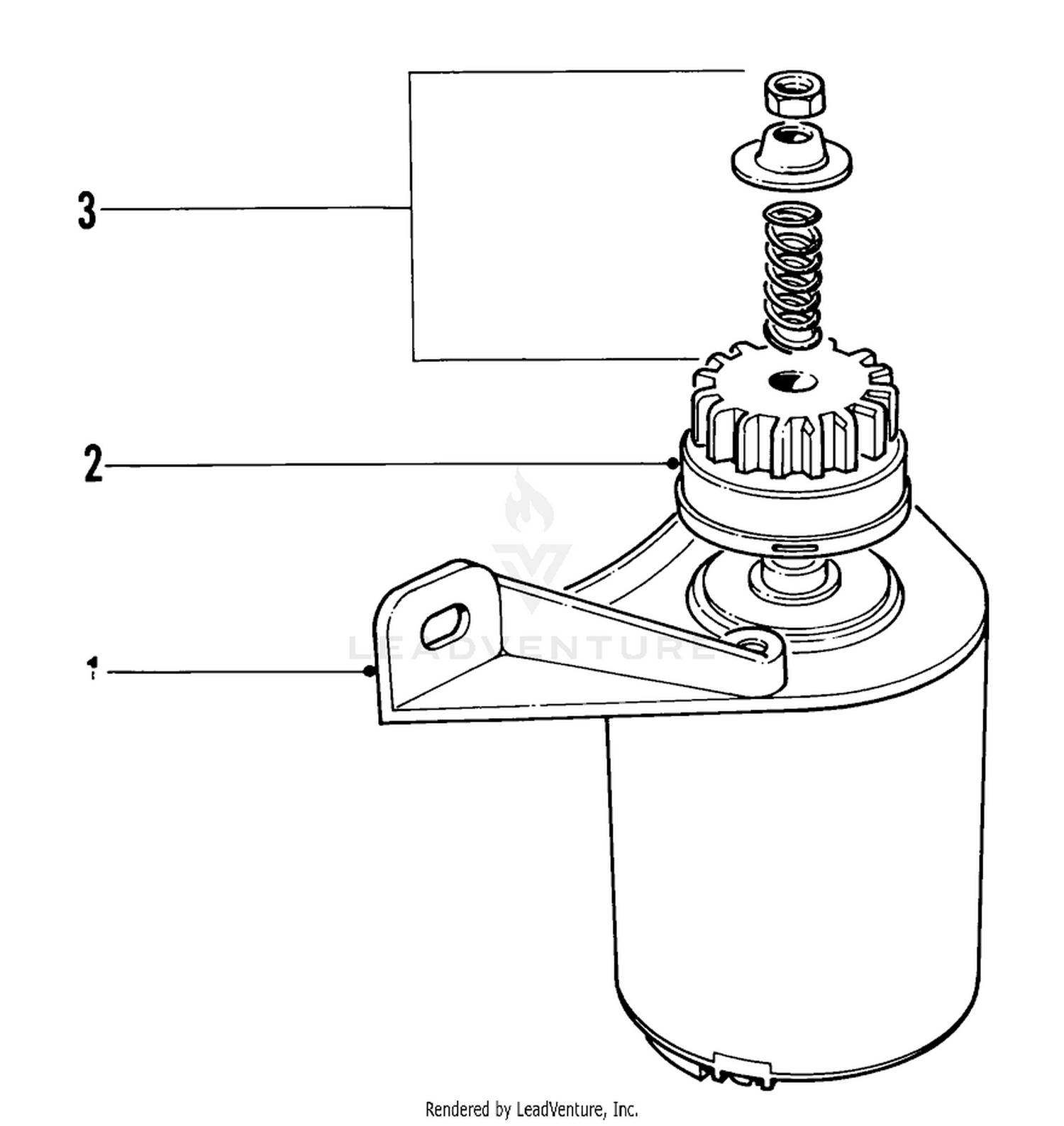 Start Motor Assembly Model No. 19472  21172