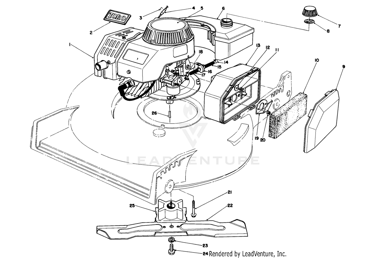 Engine Assembly (model No. 47pf5) (used On Units With Serial No. 7000001-7001110)