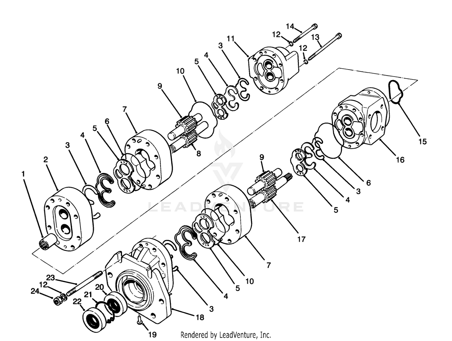 Double Gear Pump No. 69-2050