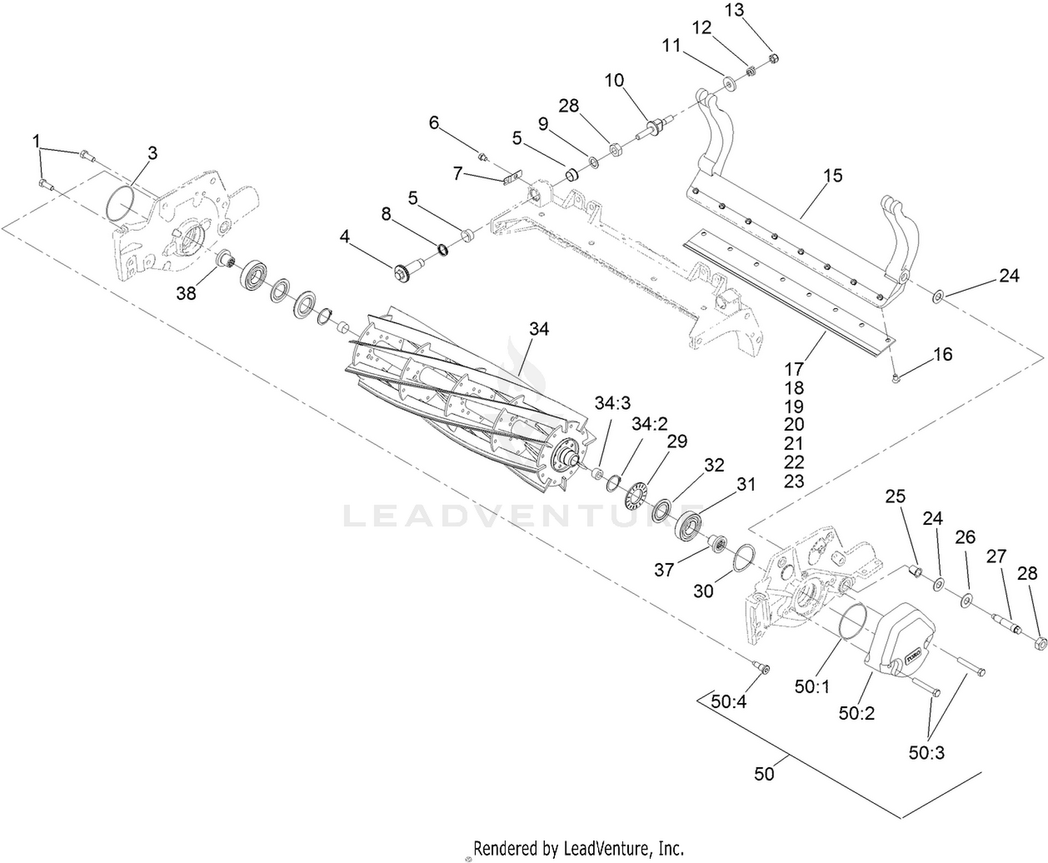 Reel and Bedbar Assembly