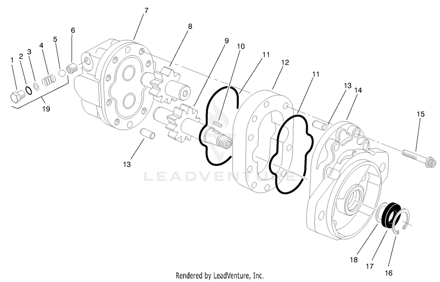 Hydraulic Motor Assembly No. 93-6975