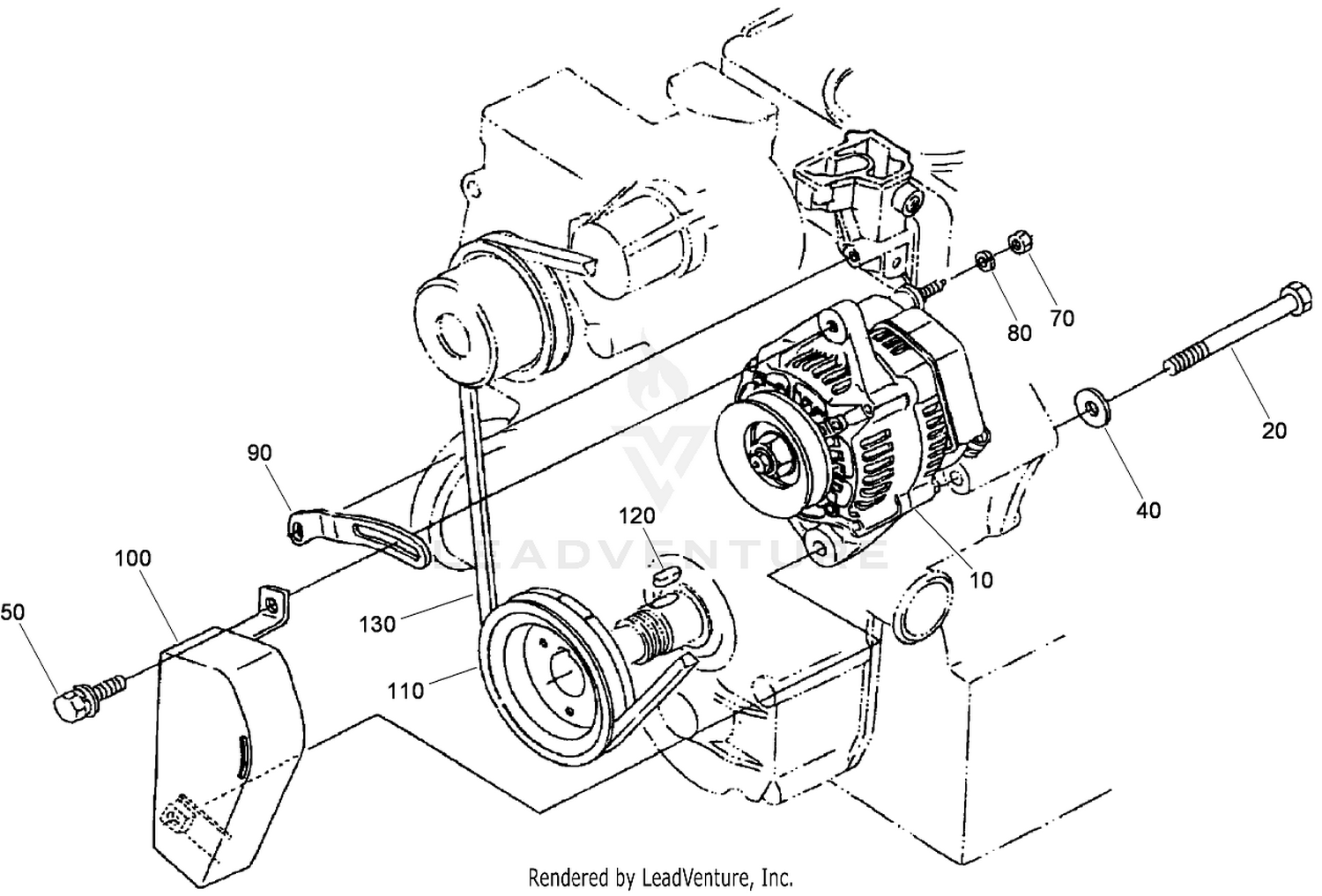 Alternator and Pulley Assembly