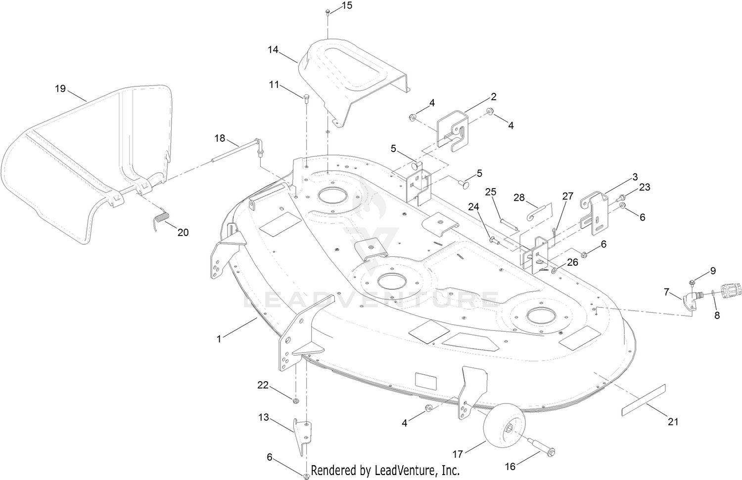 50 Inch Deck Assembly