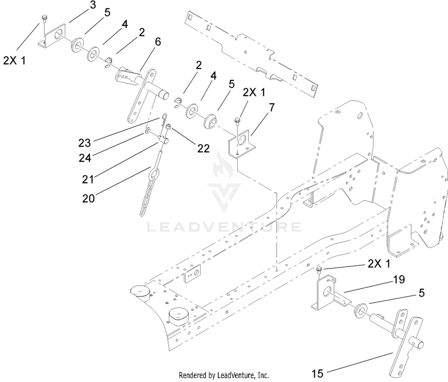 Manual Lift Lever Assembly