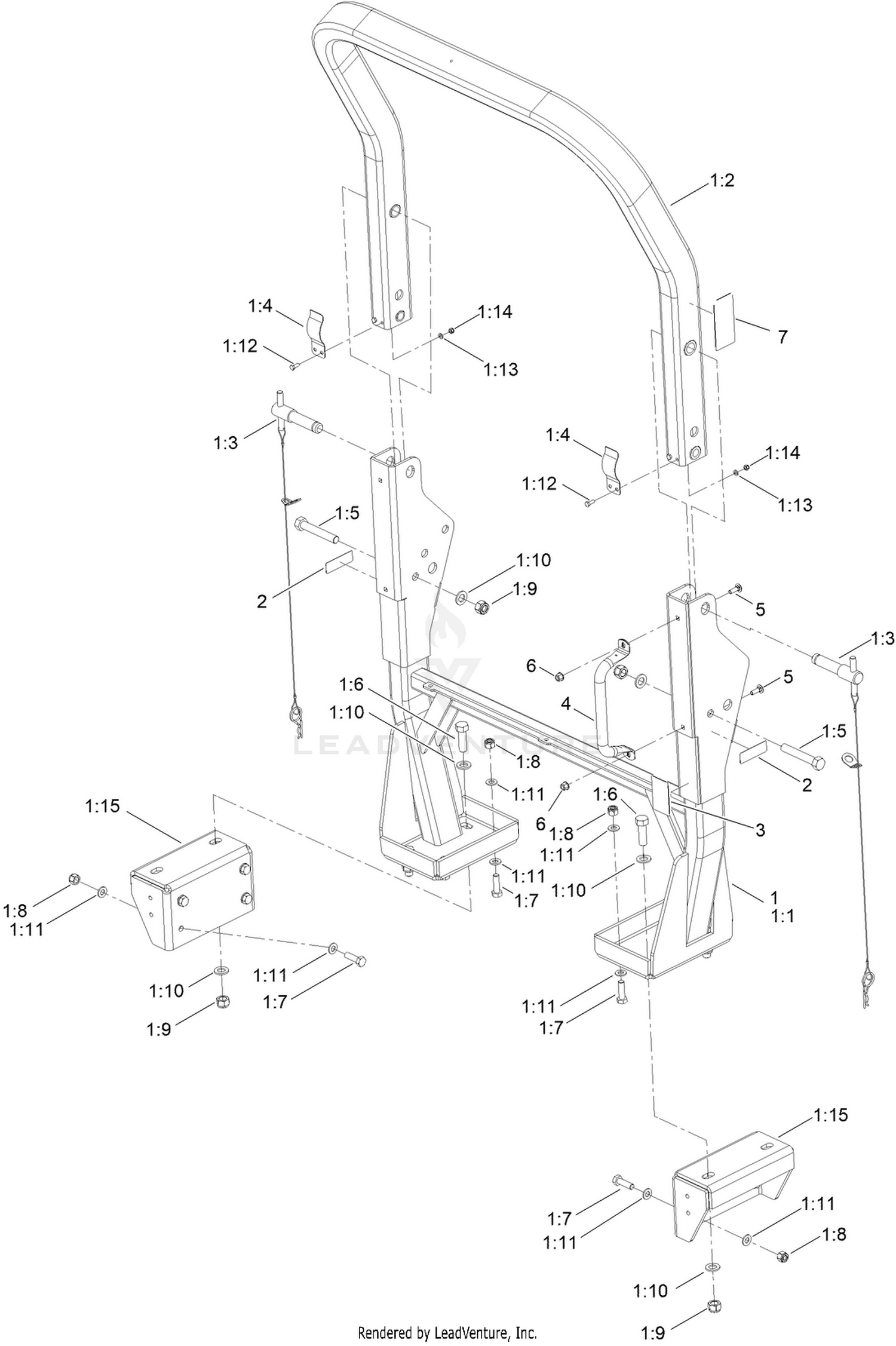 Roll-Over Protection System Assembly