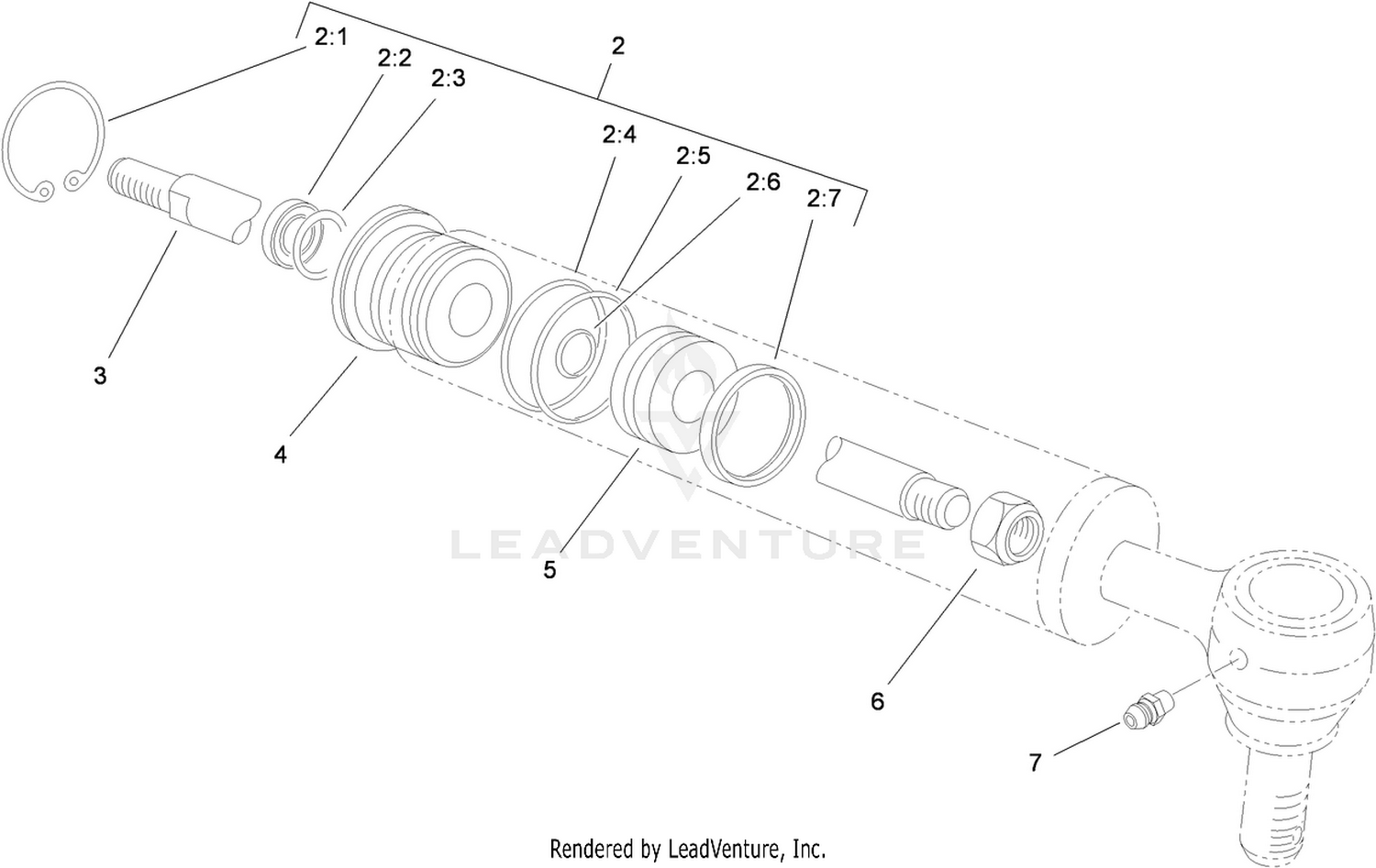 Hydraulic Cylinder Assembly No. 93-6510