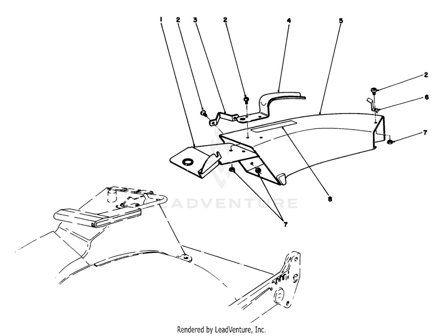 Side Discharge Chute Model No. 59108 (optional)