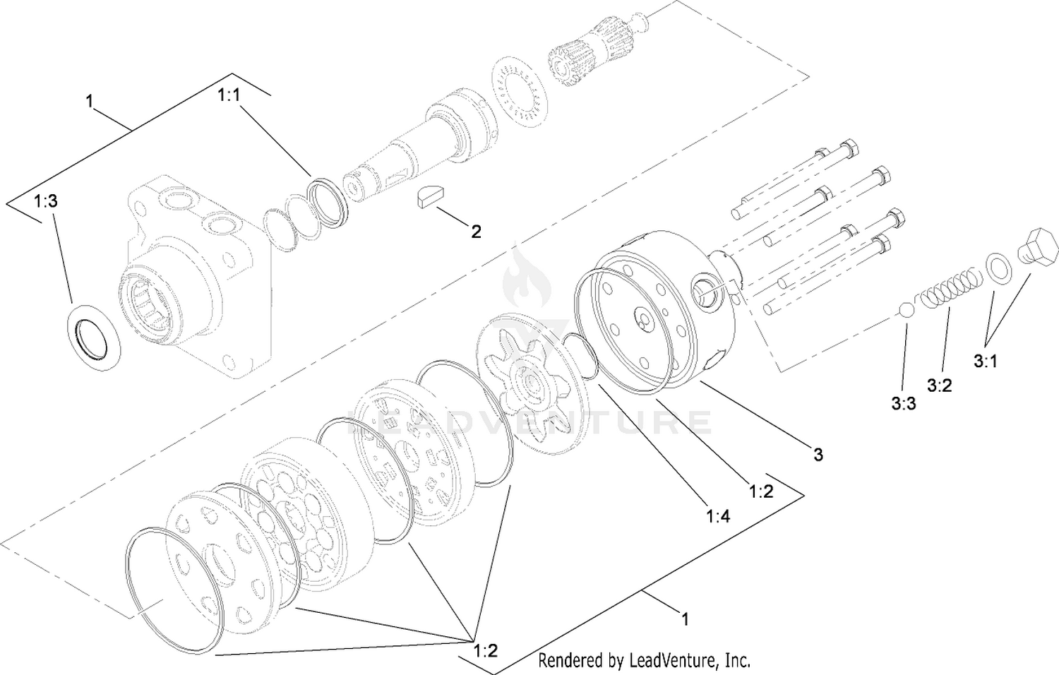 Hydraulic Motor Assembly No. 108-2948