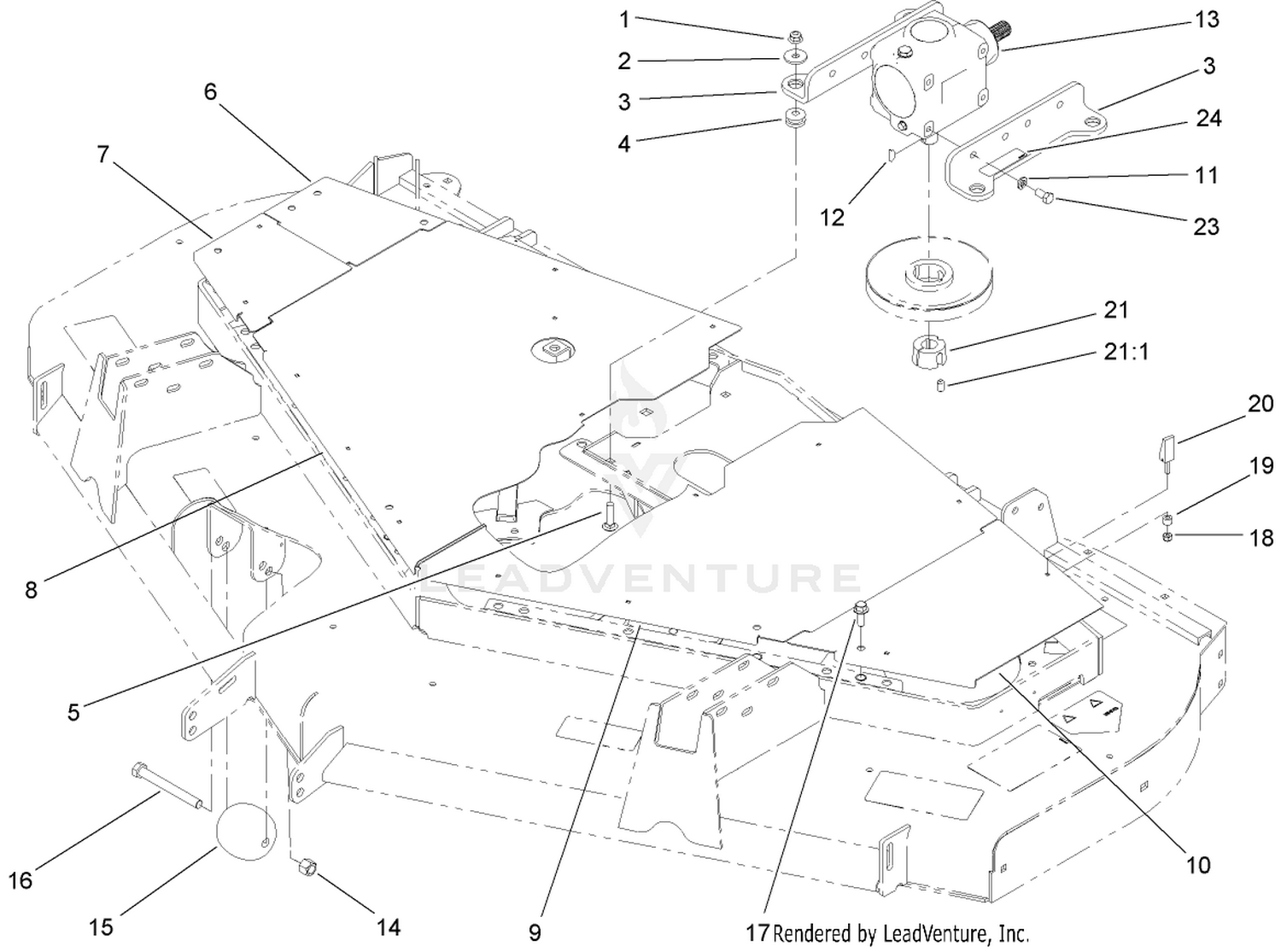 Cover and Gearbox Assembly
