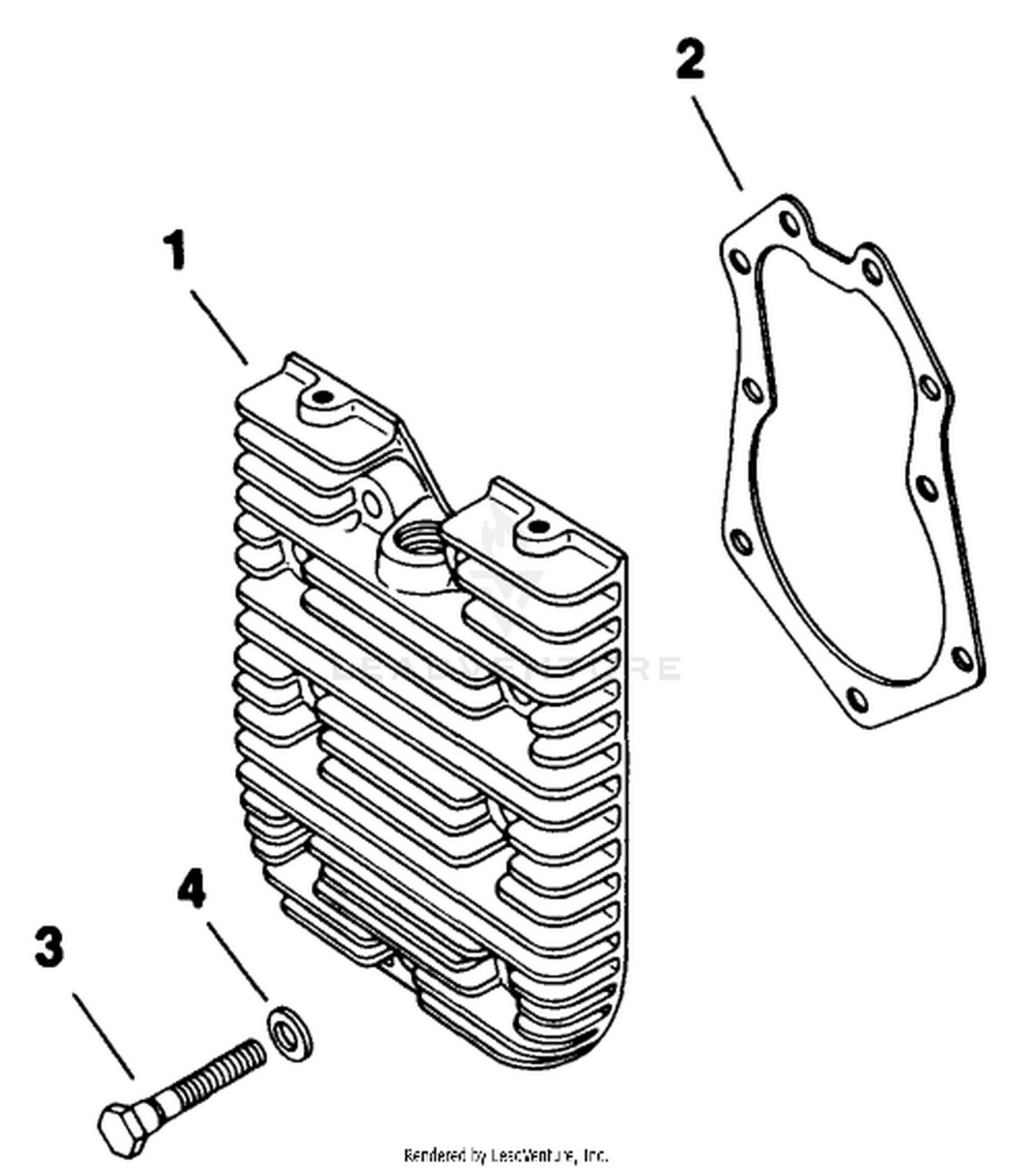 Cylinder Head Engine Kohler Model No. M18qs-24615 (continued)