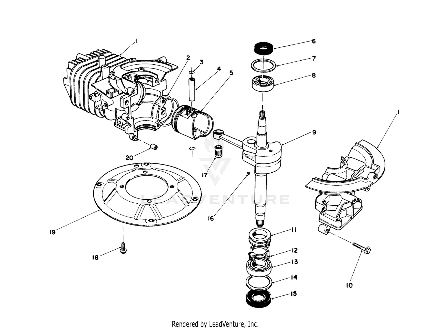 Crankshaft Assembly (engine No. 47plo-2)