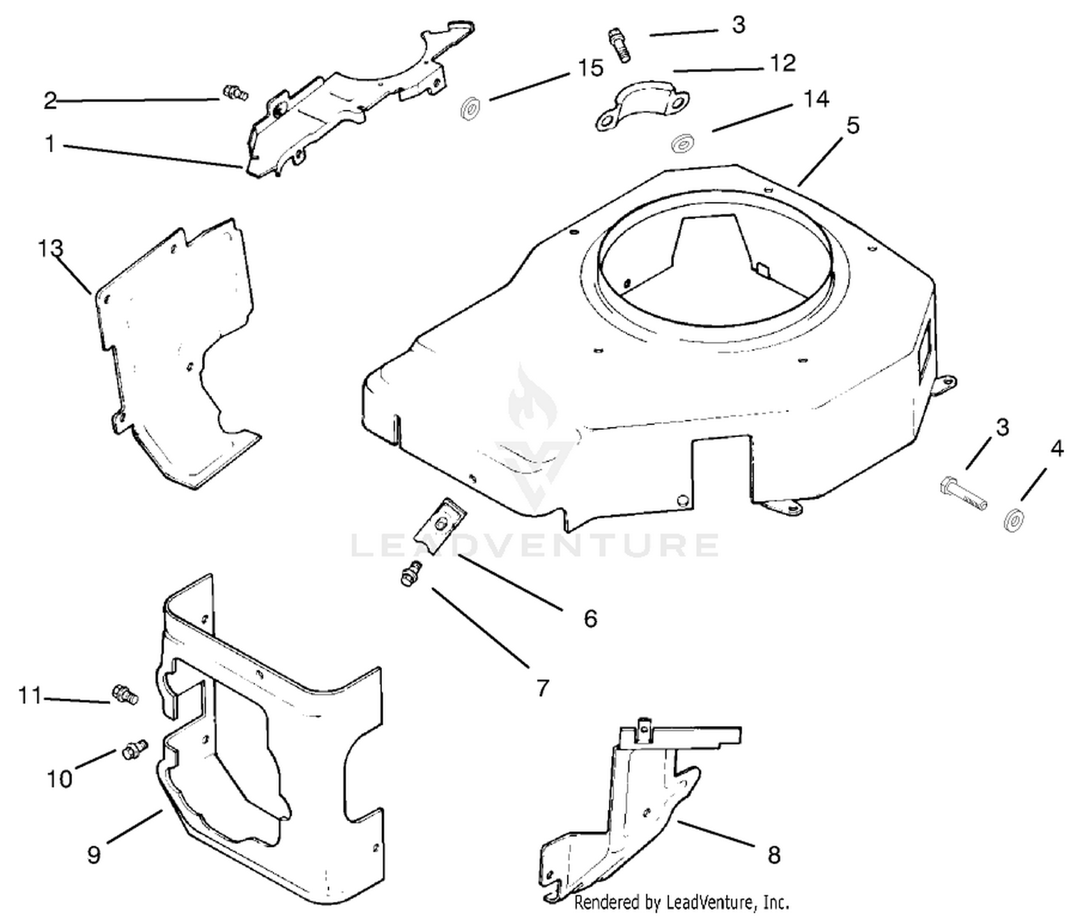 Blower Housing  Baffles