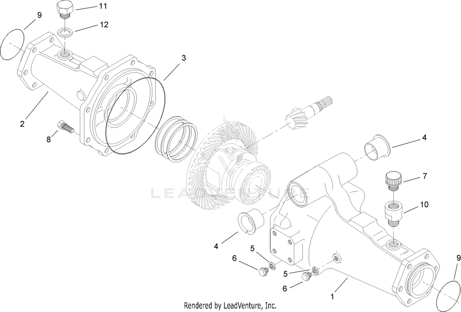 Axle Support Assembly  Rear Axle Assembly No. 110-4750