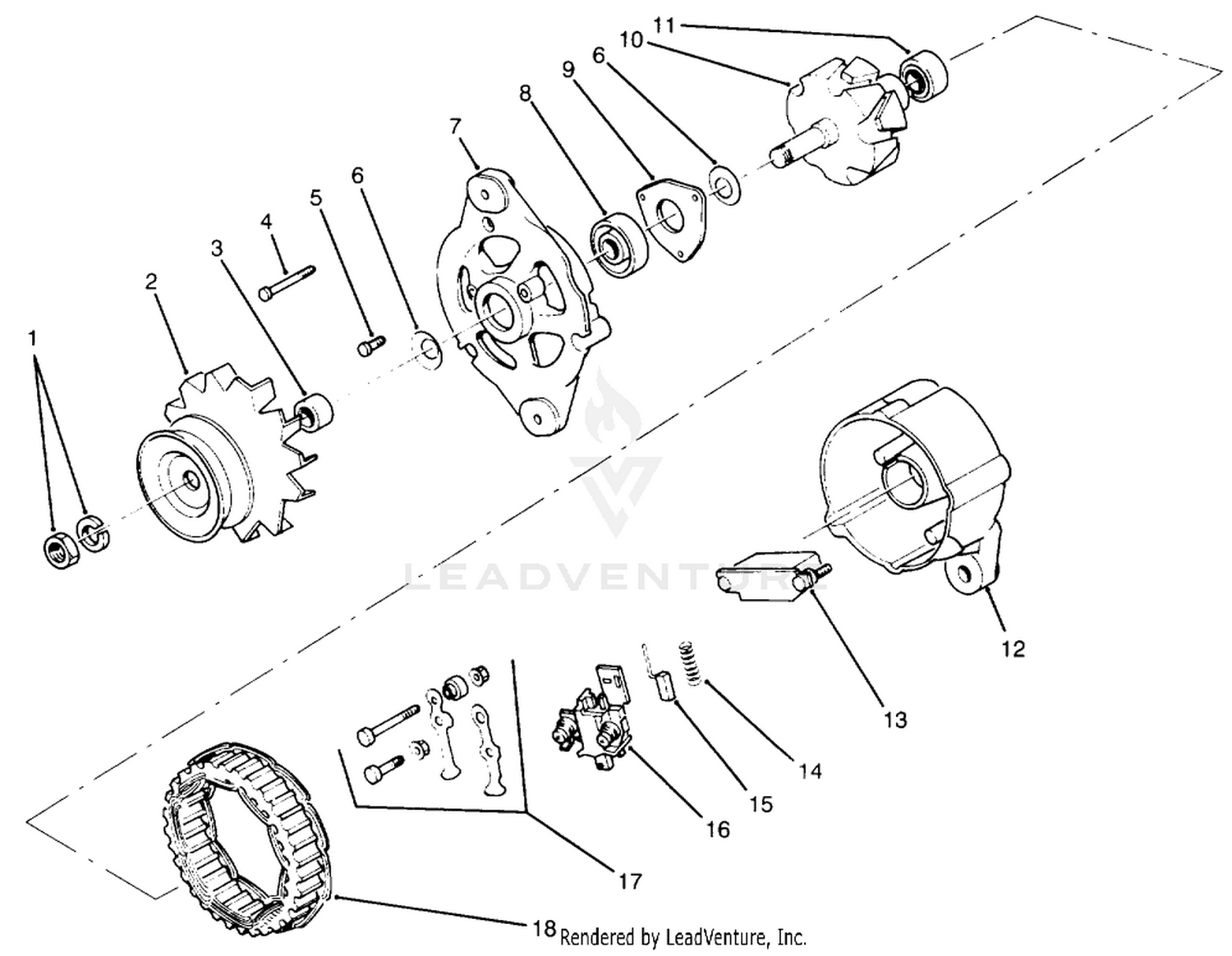 Alternator Assembly No. 60-5421