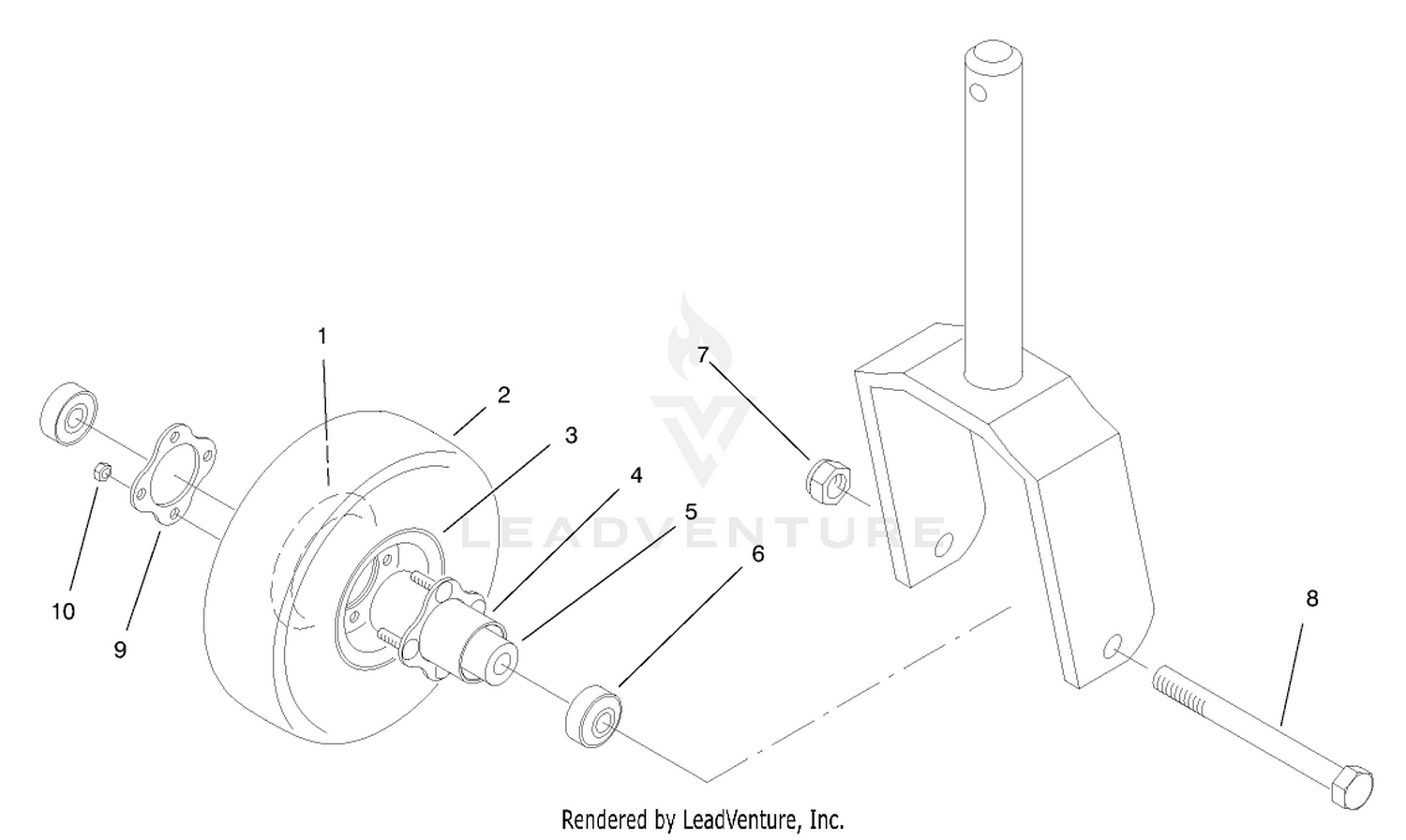 Foam Filled Castor Wheel (optional)
