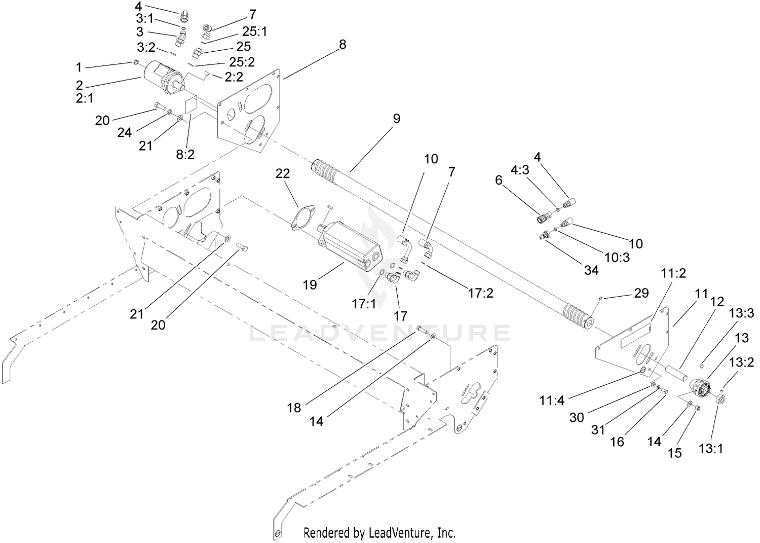 Brush and Motor Assembly