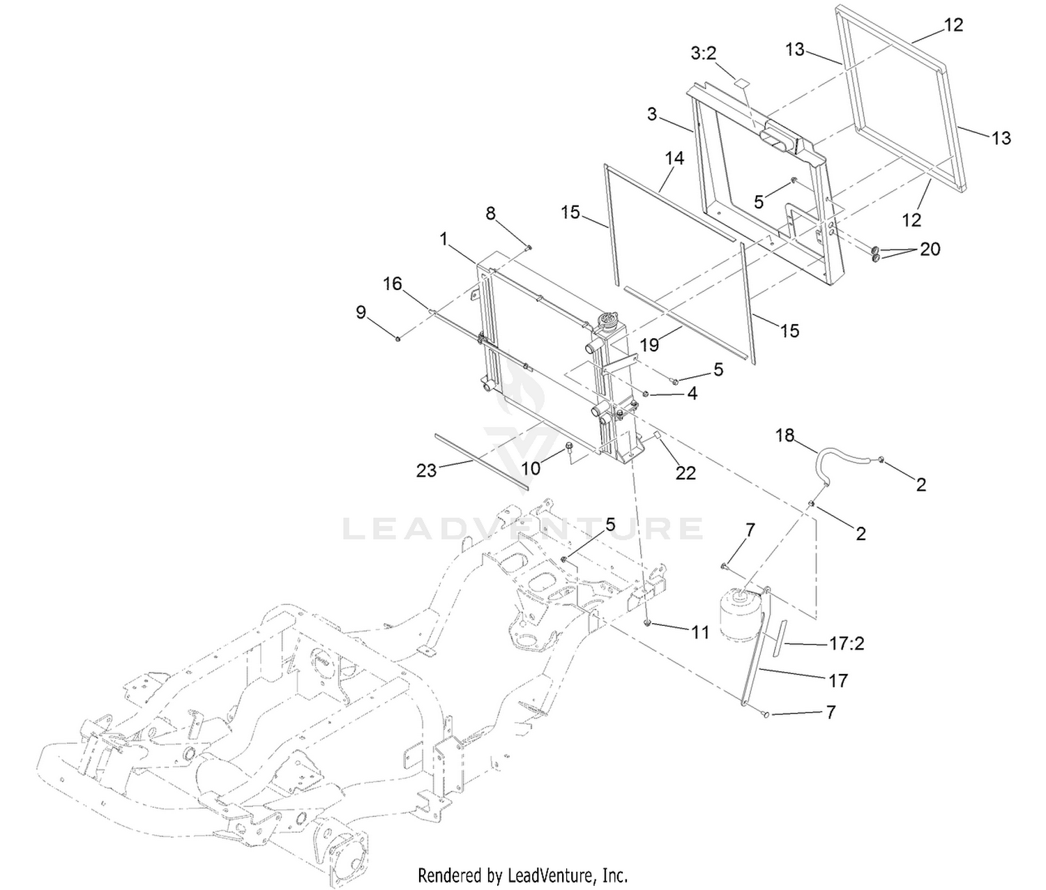 Radiator and Cooler Assembly