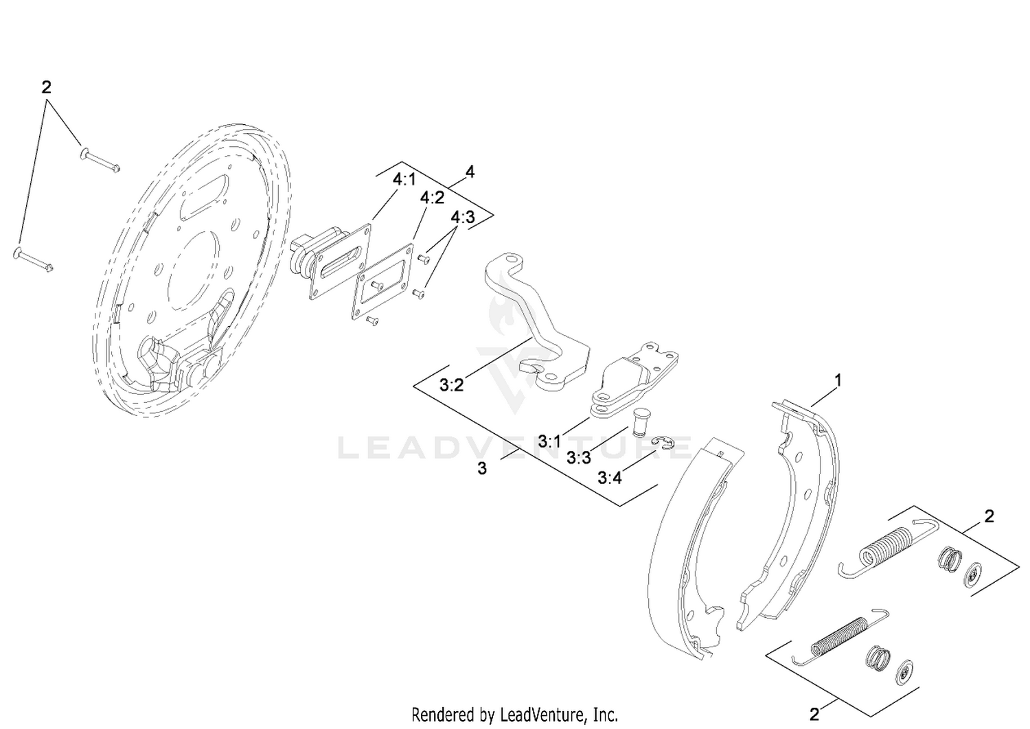 LH Brake Assembly No. 110-8872