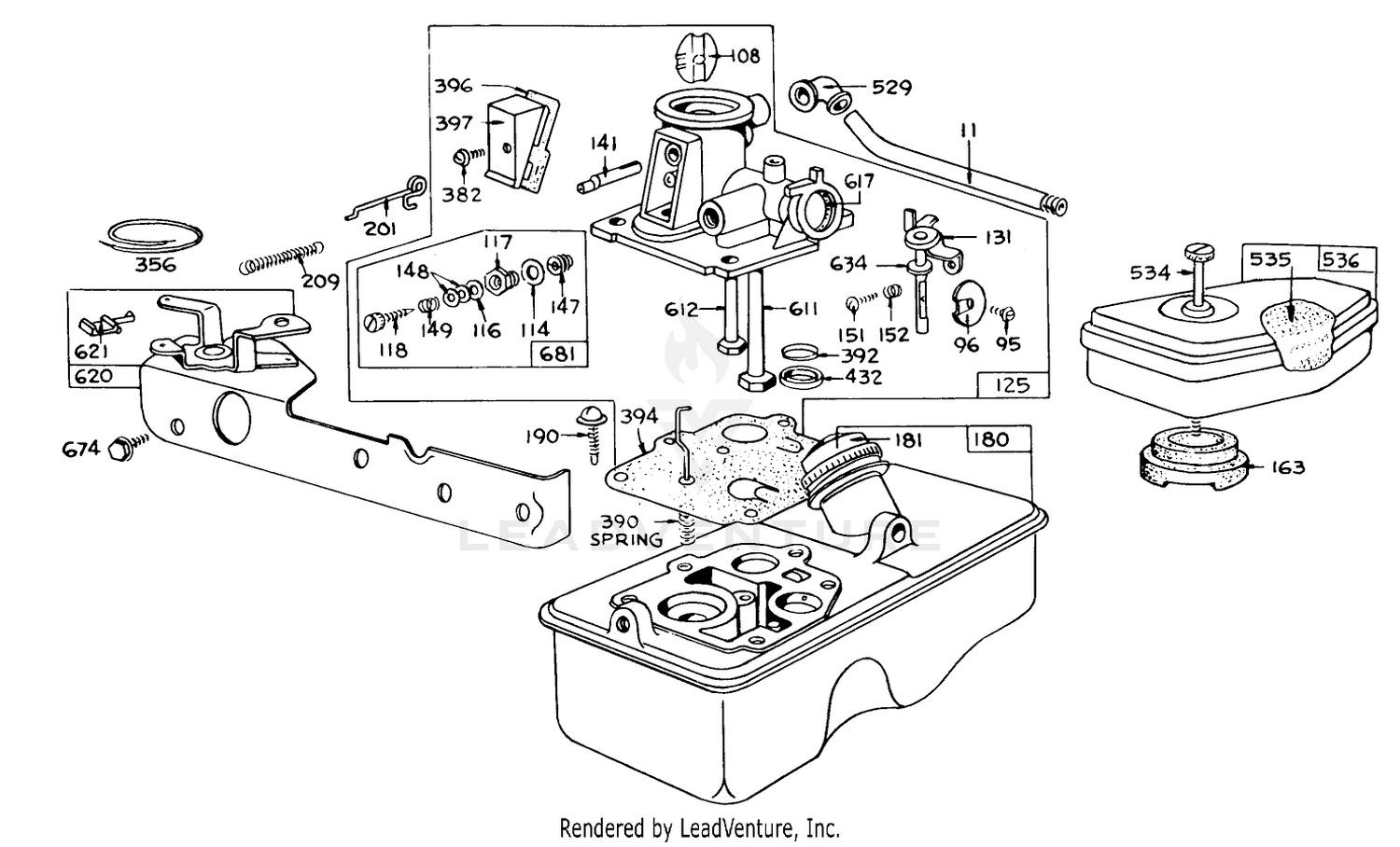 Carburetor Assembly Model 390065