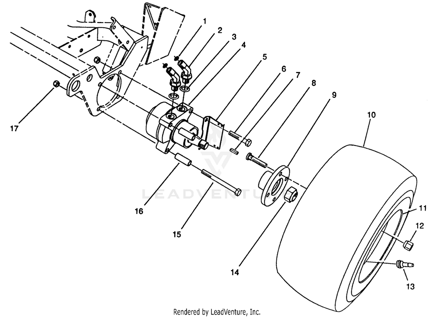 L.h. Front Wheel Assembly