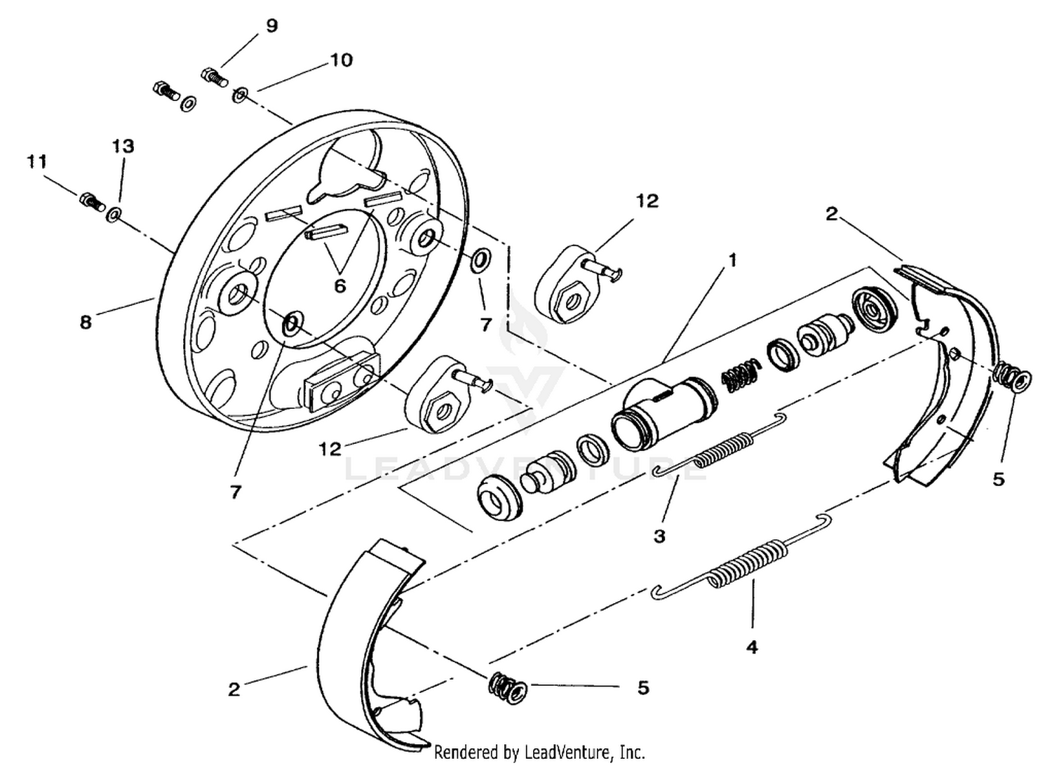 Front Brake Assembly No. 100-8285