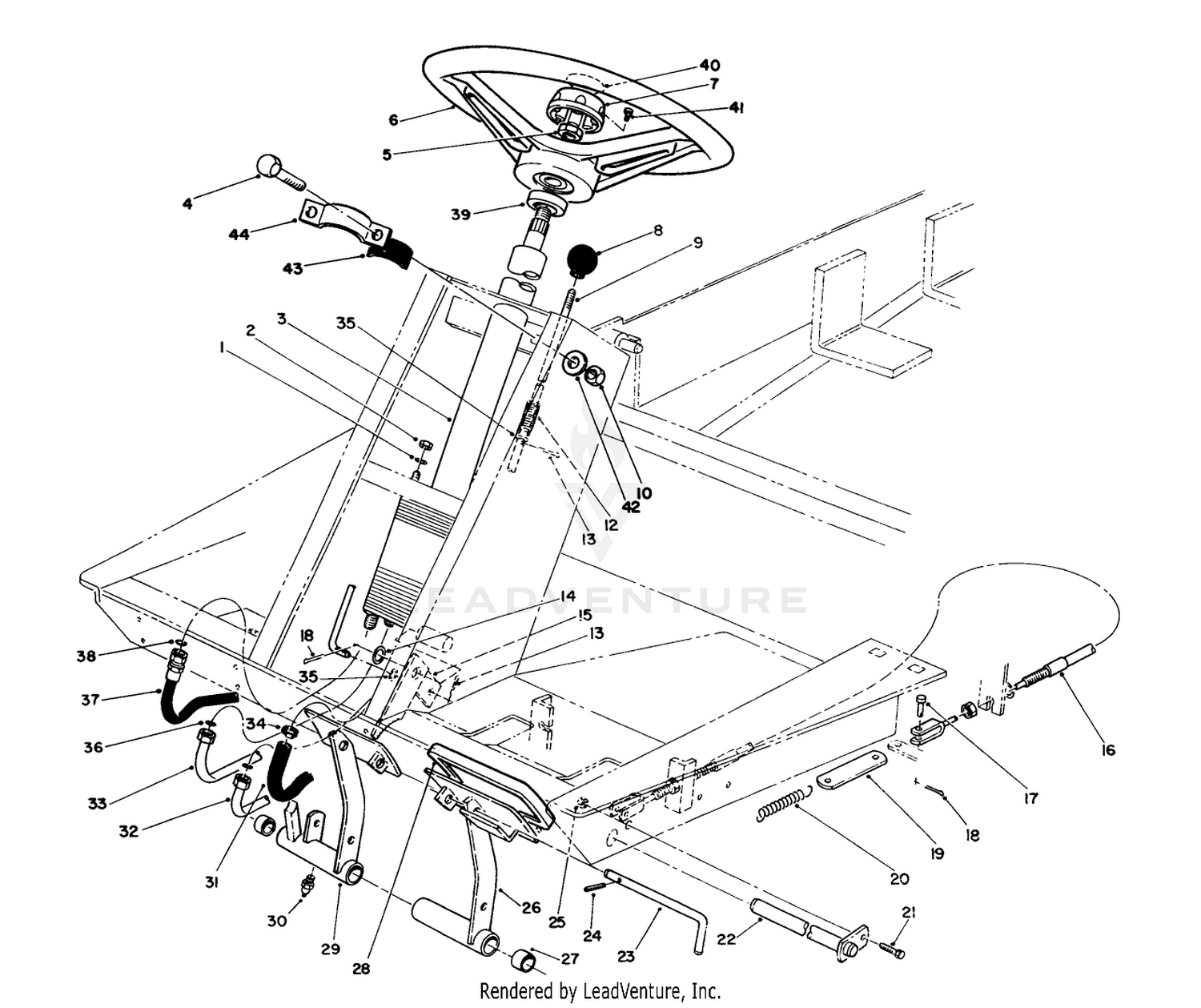 Power Steering  Brake Pedal Assembly