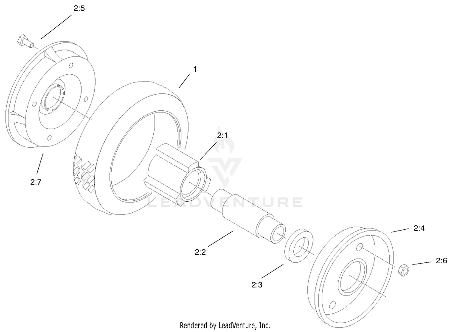 Rear Wheel  Tire Assembly