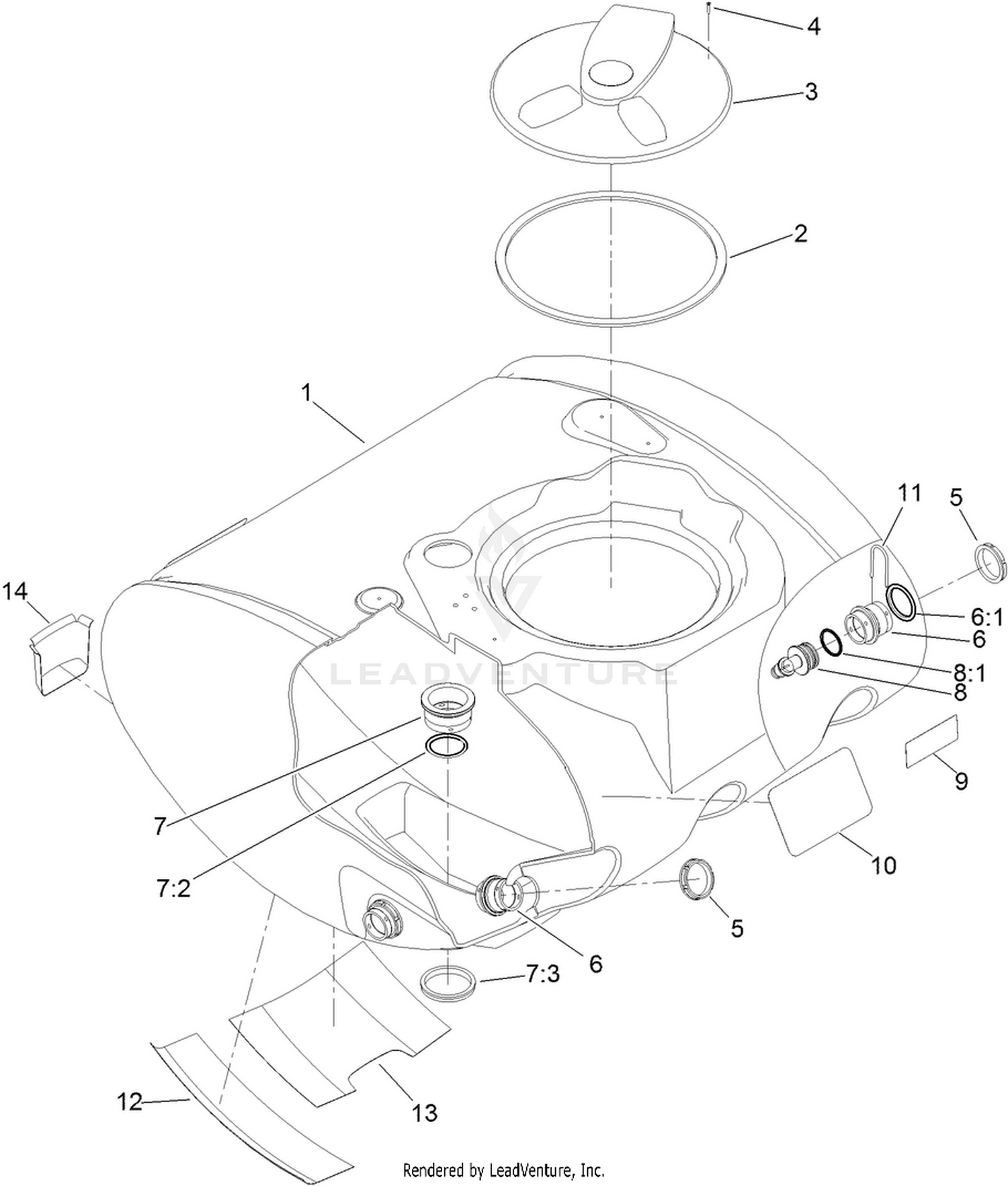 Tank Assembly No. 121-6491