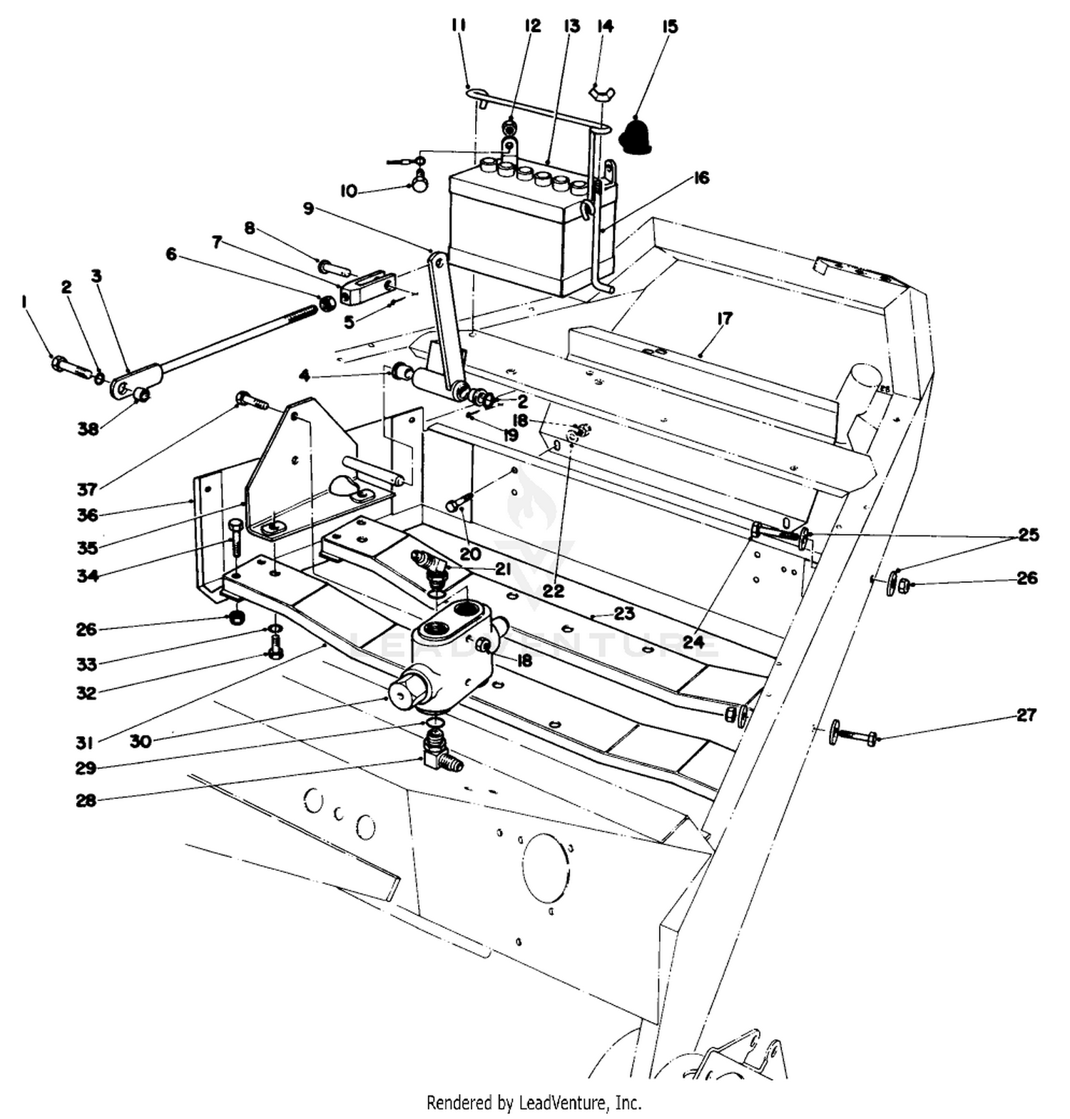 Motor Mounts And Battery Assembly