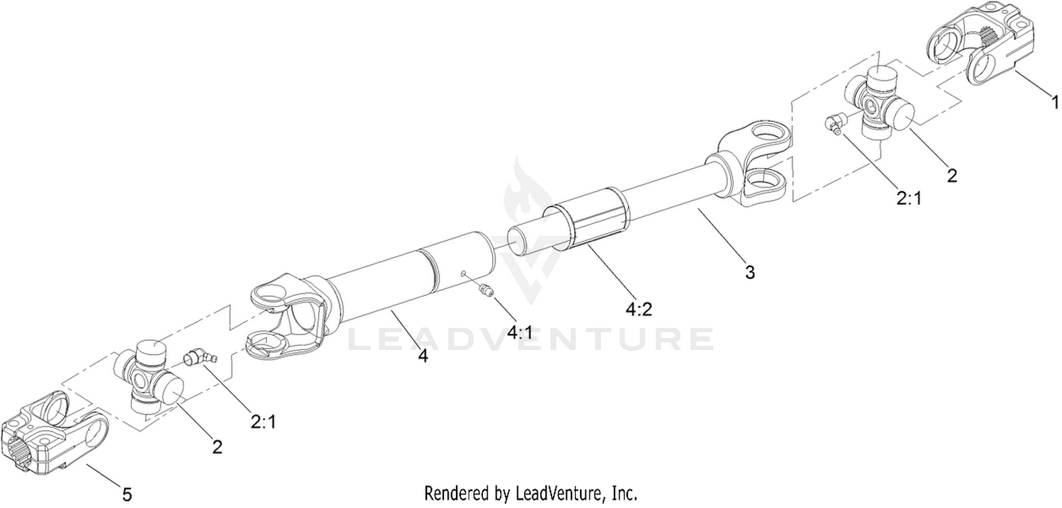 PTO Driveshaft Assembly No. 108-1366